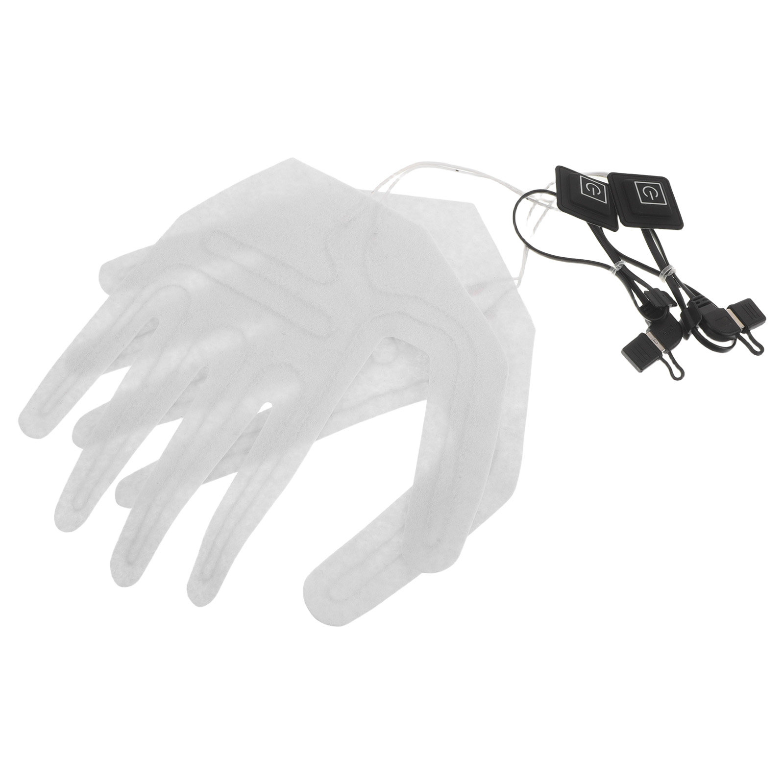 Heated Gloves Electric - แผ่นทำความร้อนไฟฟ้าสำหรับถุงมือ 2 ชิ้น แผ่นทำความร้อนเต็มปลายนิ้ว แผ่นซับถุงมือทำความร้อนแบบชาร์จไฟได้ ใช้แทนได้