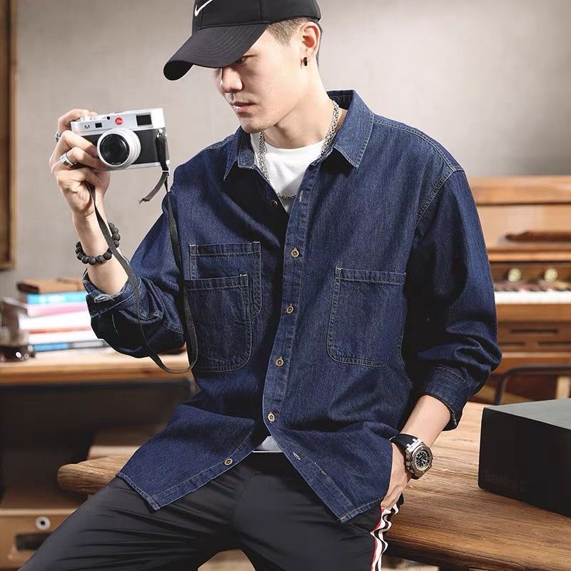 เสื้อเชิ้ตยีนส์แขนยาวสไตล์สปริ - Winter Clothing Pk บทวิจารณ์และราคา