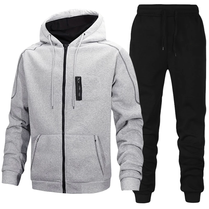 ชุดวอร์มแฟชั่นผู้ชาย เสื้อฮู้ด - Winter Clothing Pk บทวิจารณ์และราคา