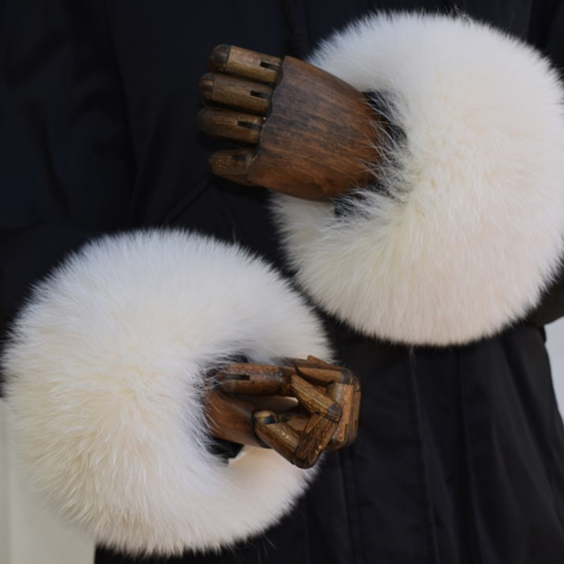 Fox Fur Cuffs สําหรับผู้หญิงทั - Winter Clothing Pk บทวิจารณ์และราคา
