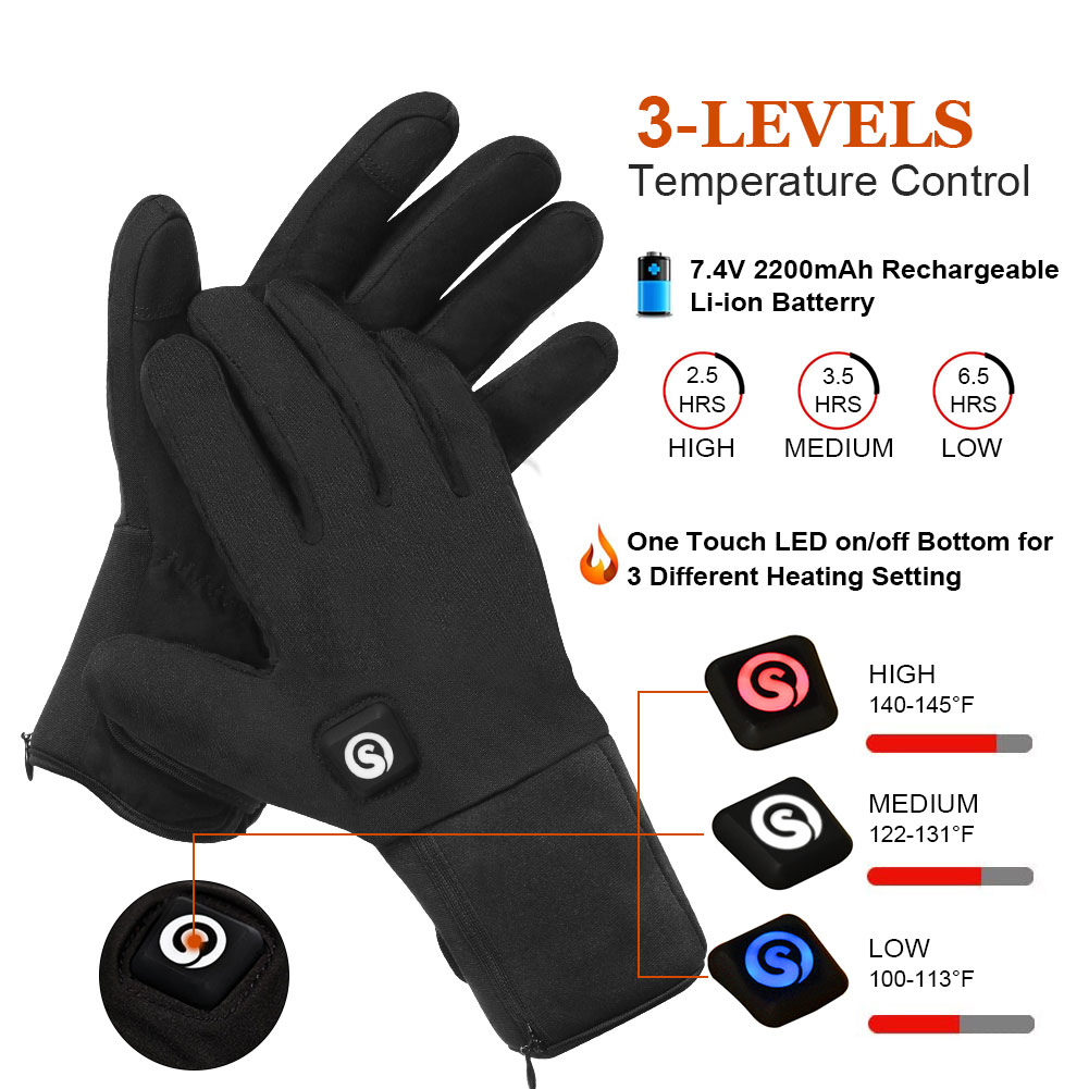 ถุงมือทำความร้อนไฟฟ้าฤดูหนาวพร - Heated Gloves Electric บทวิจารณ์และราคา