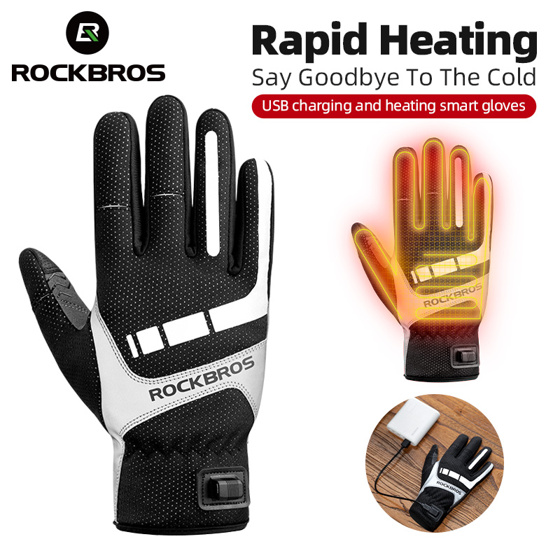ROCKBROS ถุงมือฤดูหนาวอุ่นถุงม - Heated Gloves Electric บทวิจารณ์และราคา